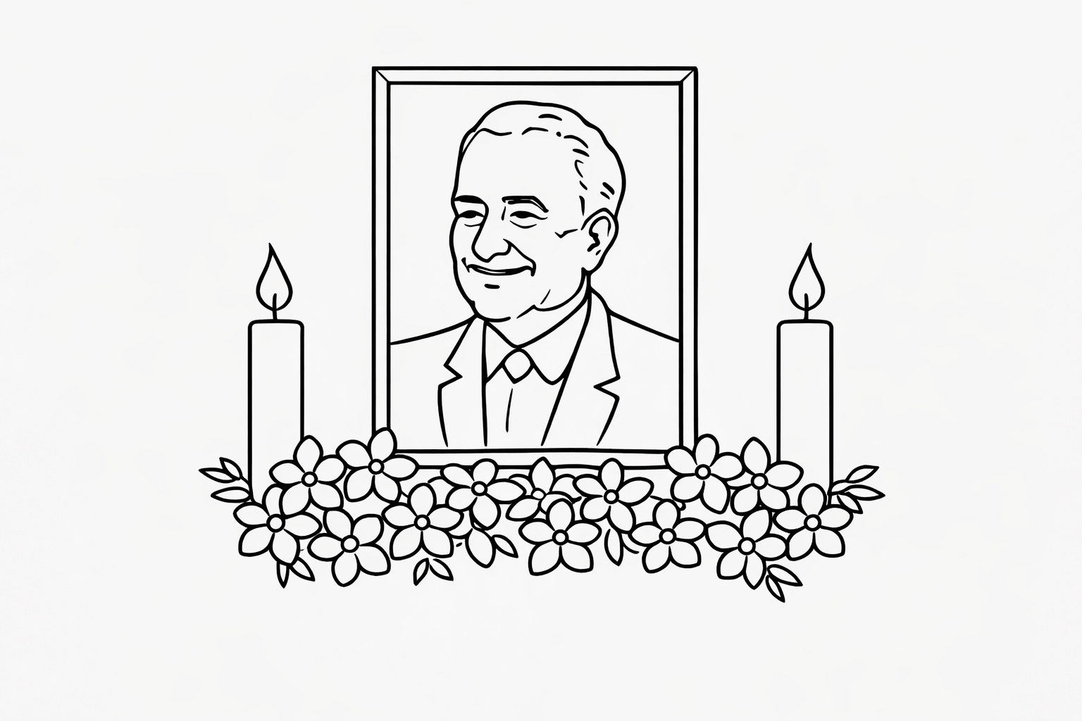 Family portrait illustration for legacy and remembrance moments